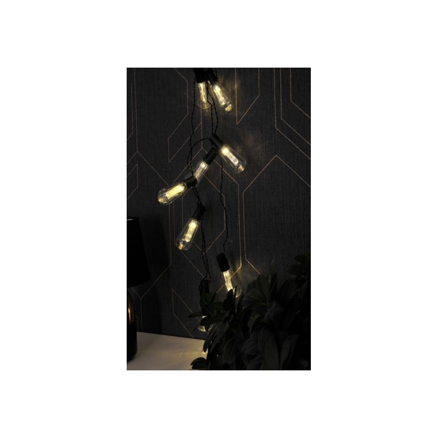 LED-koristeketju EDISON 2,65 m 10xLED/2xAA