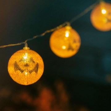 LED Koristeketju HALLOWEEN 10xLED/2xAA 1,5 m kurpitsat