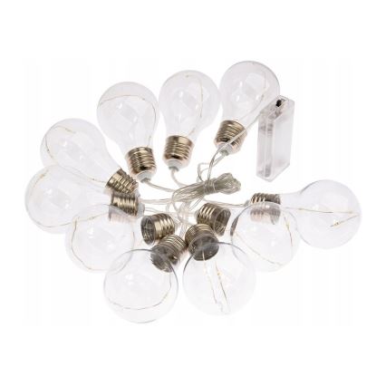 LED-koristeketju SMOLDER 2,1 m 10xLED/2xAA