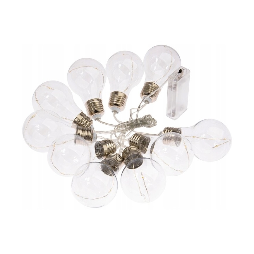LED-koristeketju SMOLDER 2,1 m 10xLED/2xAA