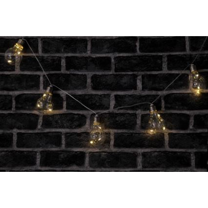 LED-koristeketju SMOLDER 2,1 m 10xLED/2xAA