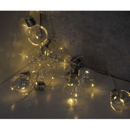 LED-koristeketju SMOLDER 2,1 m 10xLED/2xAA