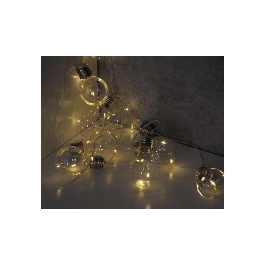 LED-koristeketju SMOLDER 2,1 m 10xLED/2xAA