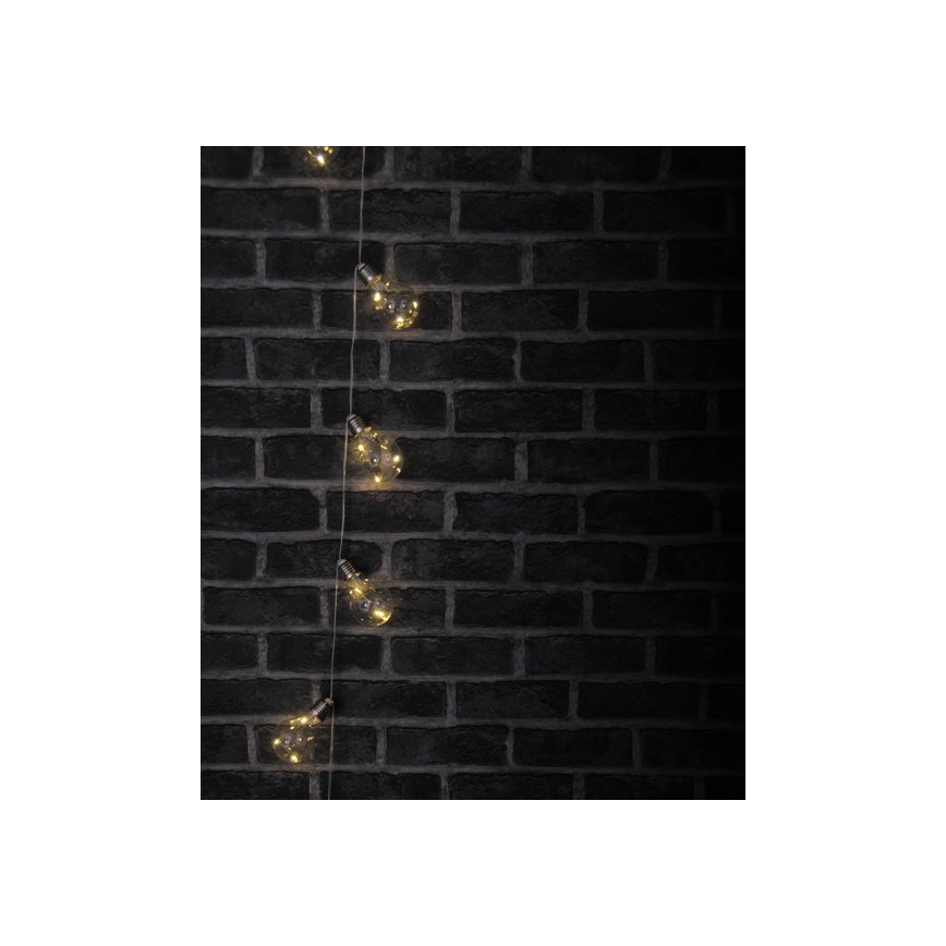 LED-koristeketju SMOLDER 2,1 m 10xLED/2xAA