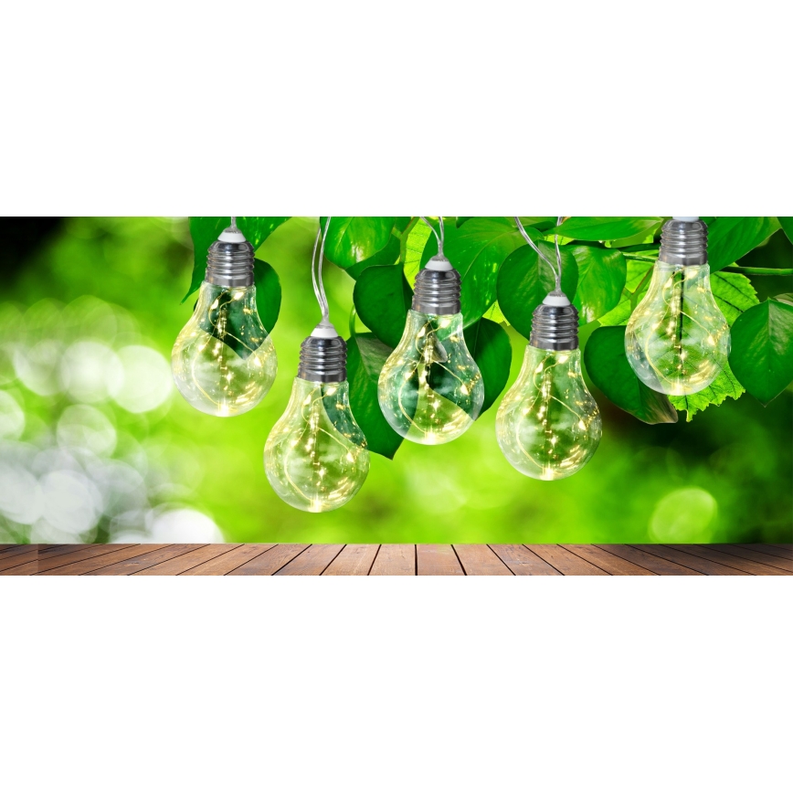 LED-koristeketju SMOLDER 2,1 m 10xLED/2xAA