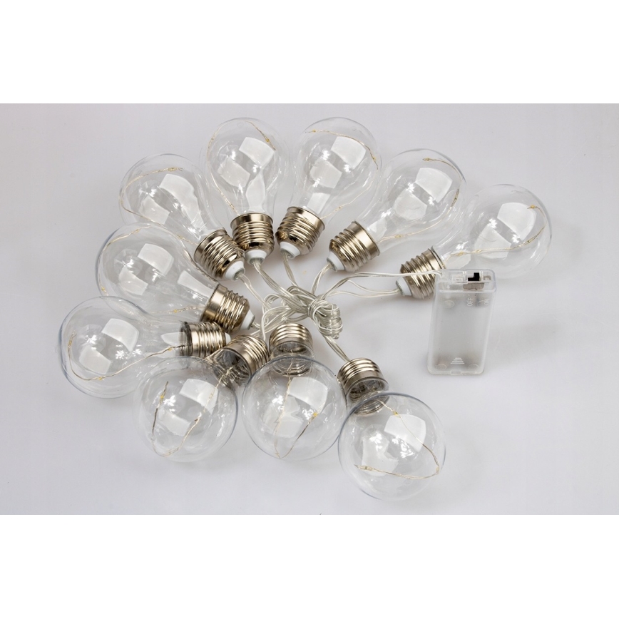 LED-koristeketju SMOLDER 2,1 m 10xLED/2xAA