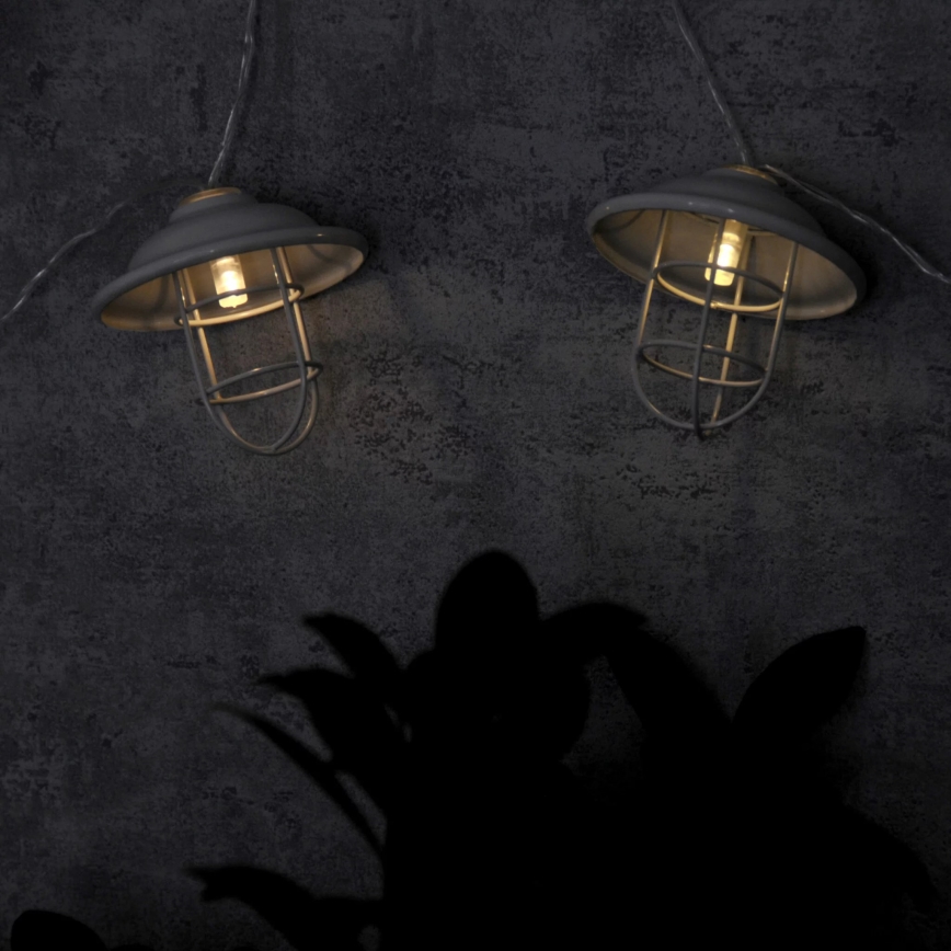 LED-koristevalot ulkokäyttöön LOFT 10xLED / 2xAA