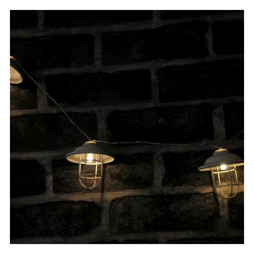 LED-koristevalot ulkokäyttöön LOFT 10xLED / 2xAA
