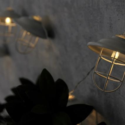 LED-koristevalot ulkokäyttöön LOFT 10xLED / 2xAA