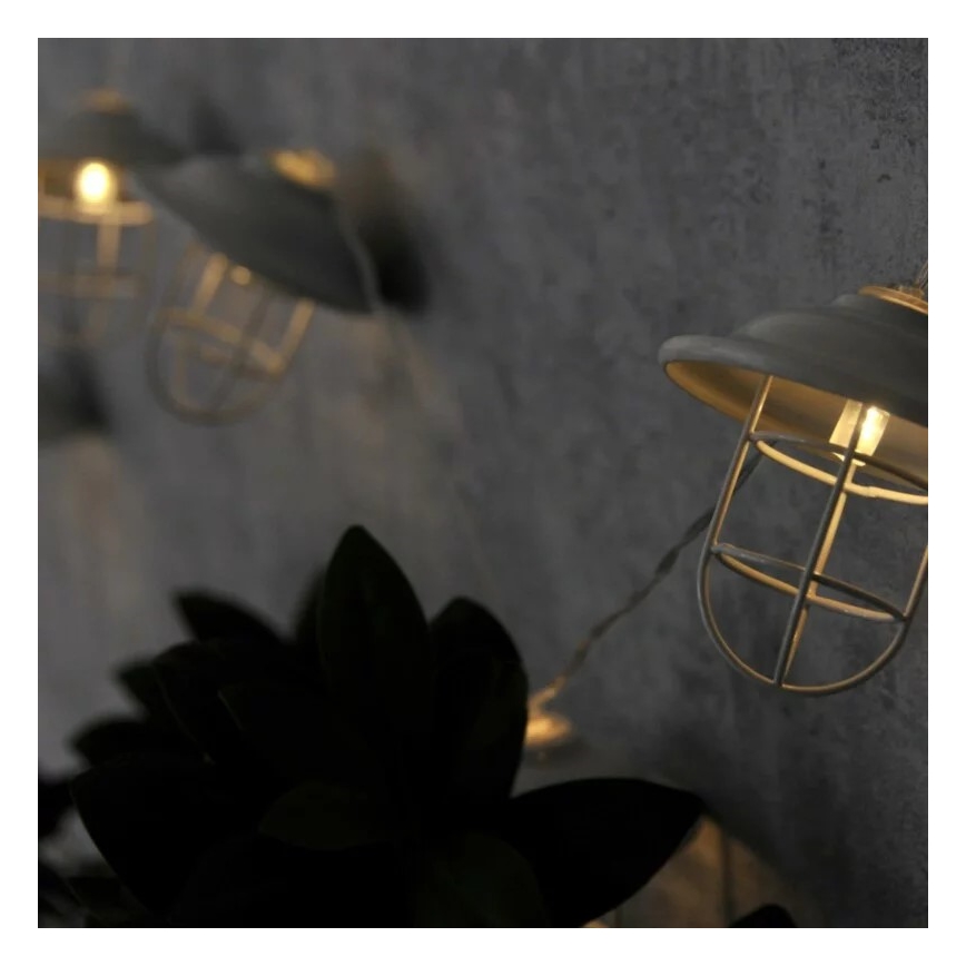 LED-koristevalot ulkokäyttöön LOFT 10xLED / 2xAA