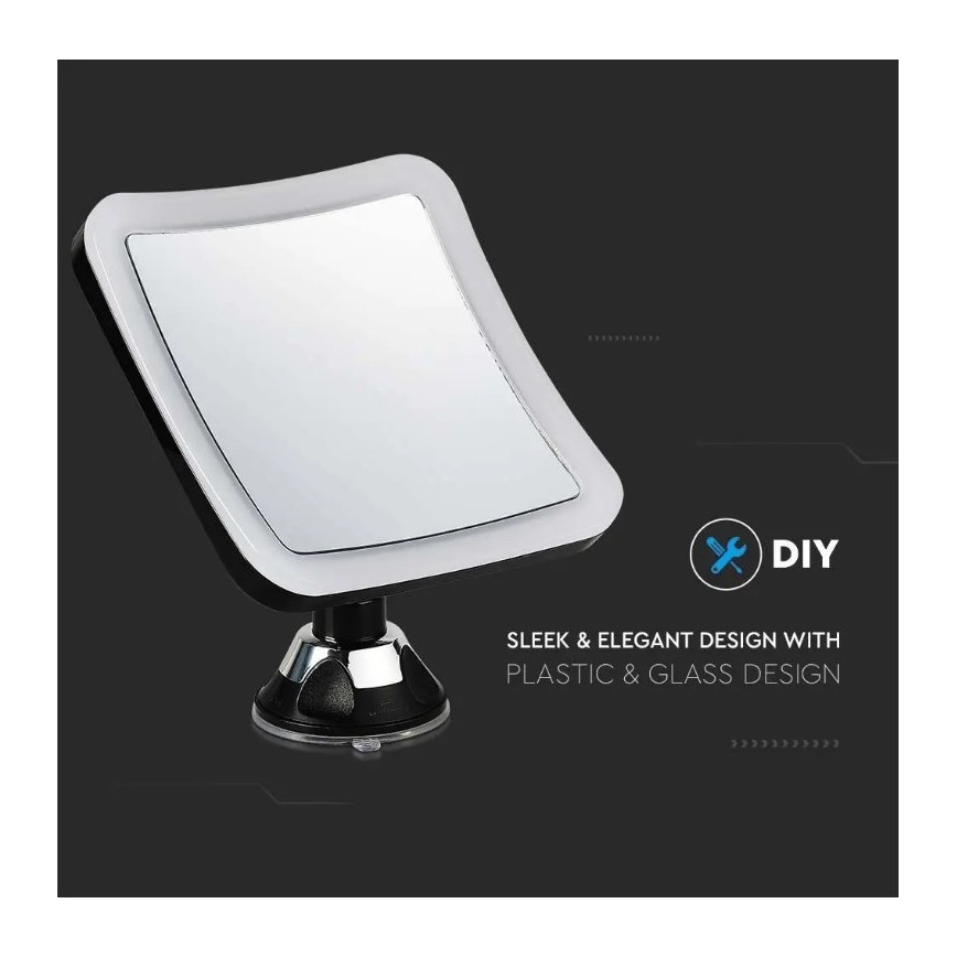 LED-kosmetiikkapeili LED/3,2W/4,5V 3xAA IP44