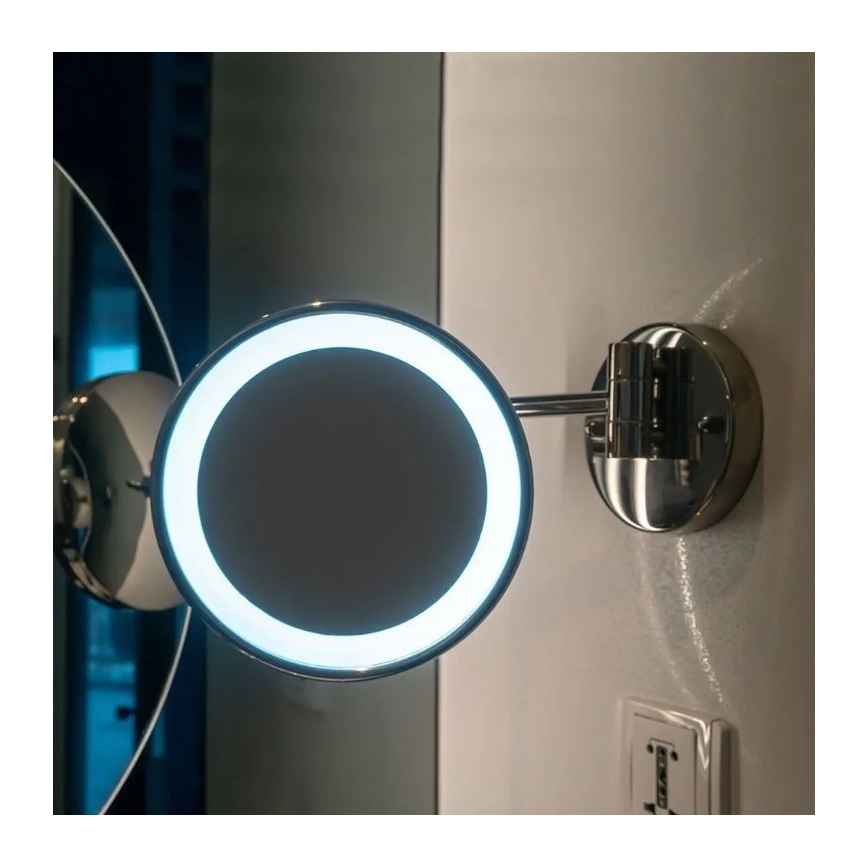 LED-kosmetiikkapeili seinälle LED/3W/6V IP44