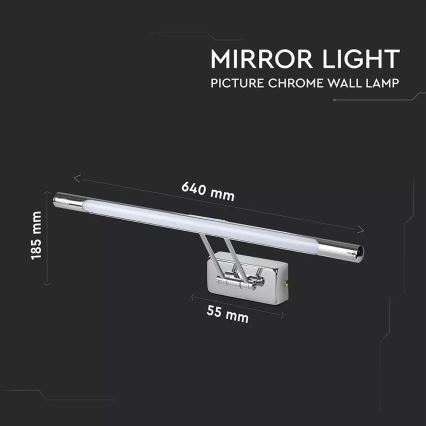 LED-kuvavalo 1xLED/12W/230V 3000K