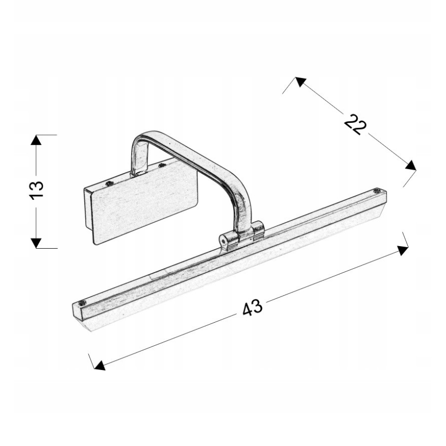 LED-kuvavalo HANG LED/8W/230V