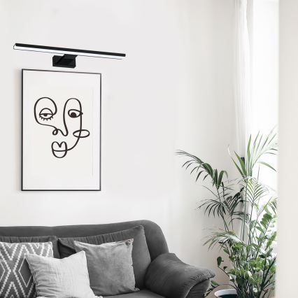LED-kuvavalo PINTO LED/12W/230V musta