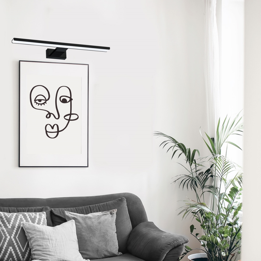 LED-kuvavalo PINTO LED/12W/230V musta