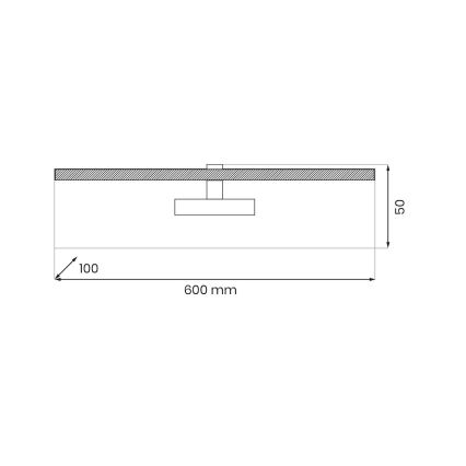 LED-kuvavalo PRADO LED/11W/230V musta
