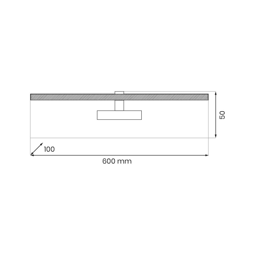LED-kuvavalo PRADO LED/11W/230V musta