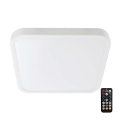 LED Kylpyhuoneen kattovalaisin anturilla SAMSUNG CHIP LED/18W/230V IP44 4000K 29x29 cm valkoinen + kaukosäädin