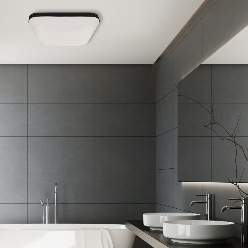 LED Kylpyhuoneen kattovalaisin NEMO LED/17W/230V IP44 musta