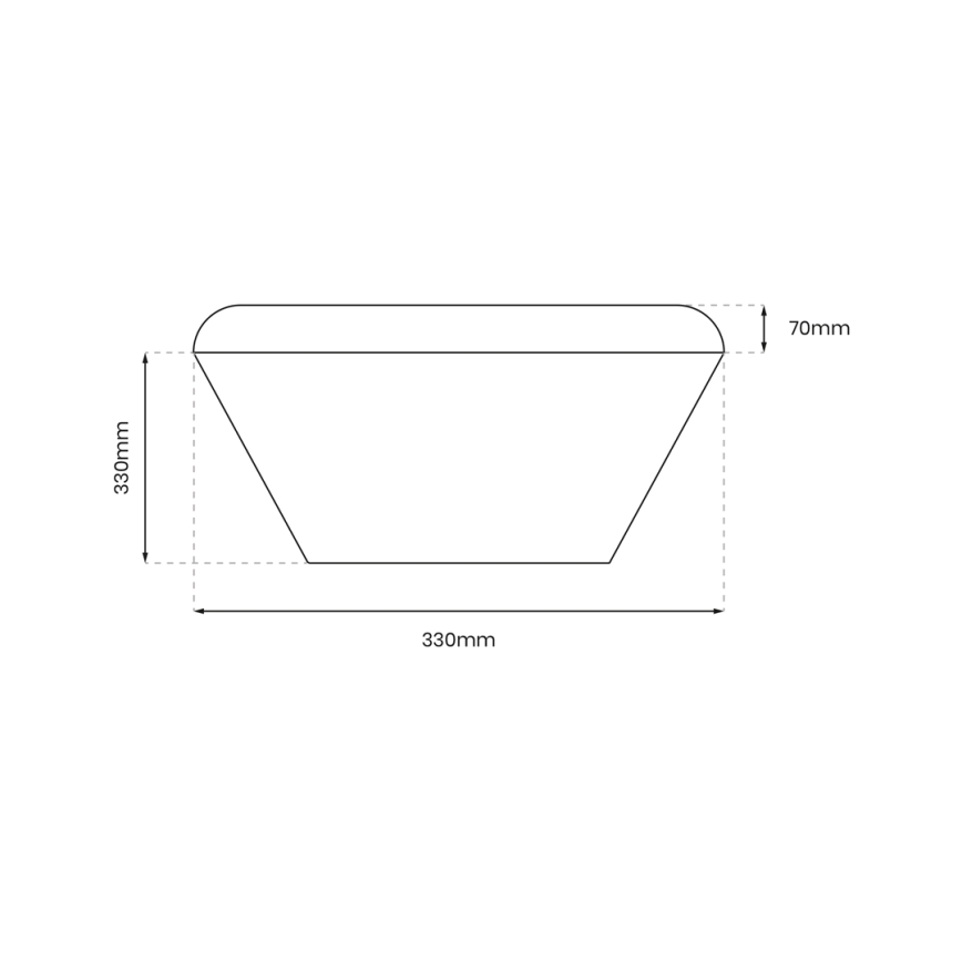 LED Kylpyhuoneen kattovalaisin NEMO LED/17W/230V IP44 musta