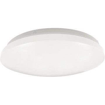 LED-kylpyhuoneen kattovalaisin OPAL, 12 W, 230 V, Ø 24,5 cm, IP44, valkoinen