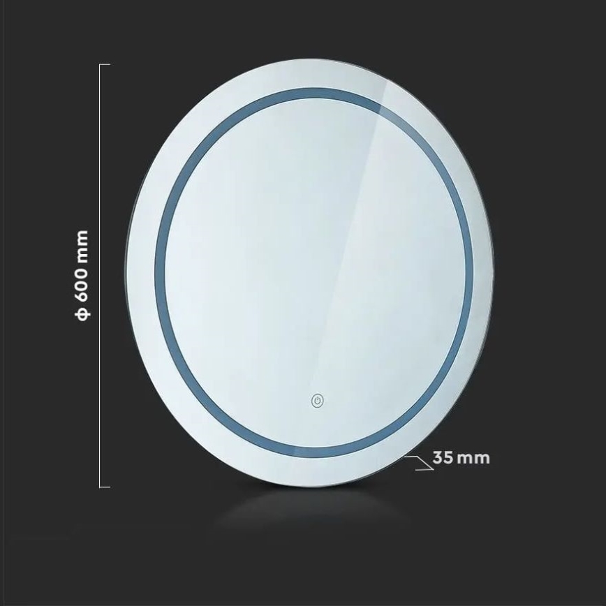 LED Kylpyhuoneen lämmitettävä taustavalaistu peili LED/25W/230V IP44 3000K/4000K/6400K