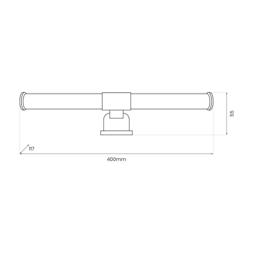 LED-kylpyhuoneen peilivalaisin APA LED/6W/230V 40 cm IP44 kullanvärinen