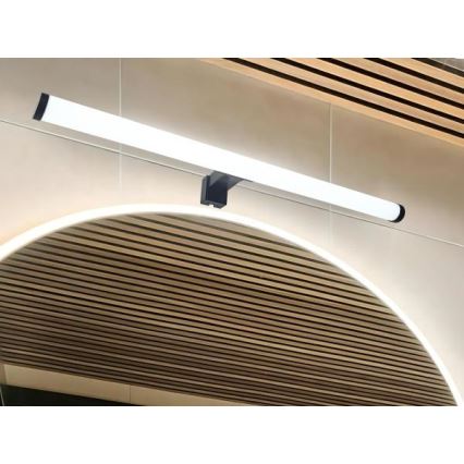 LED kylpyhuoneen peilivalaisin LED/12W/230V 59,5 cm IP44 musta