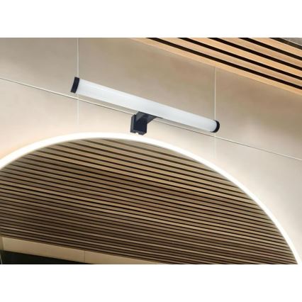 LED Kylpyhuoneen peilivalaisin LED/8W/230V 30 cm IP44 musta