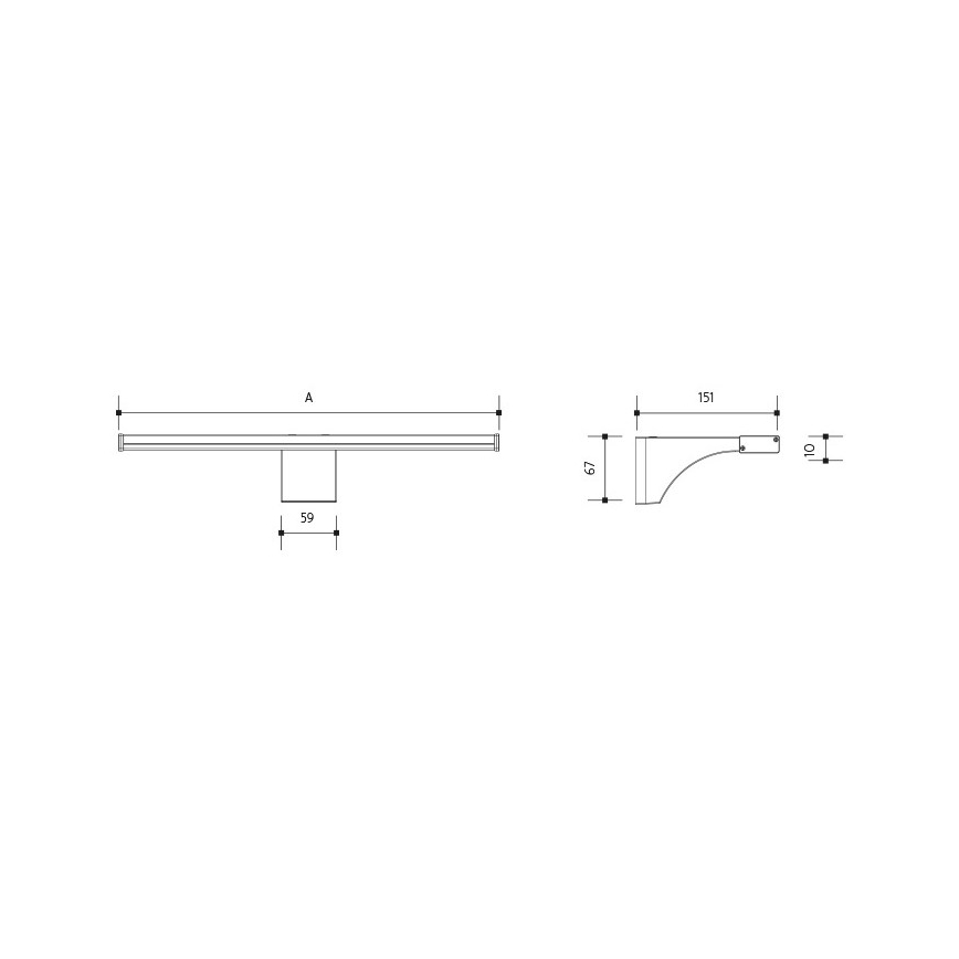 LED Kylpyhuoneen peilivalaistus ELESAR LED/8W/230V IP44 3000K
