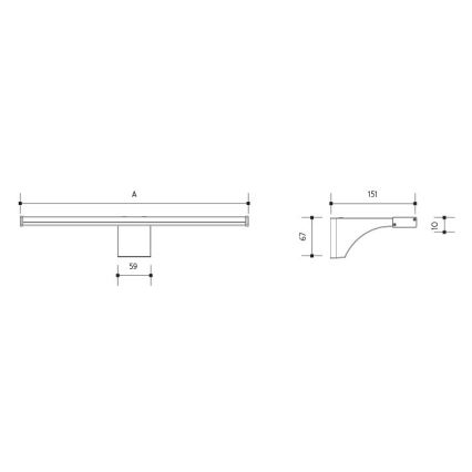 LED Kylpyhuoneen peilivalaistus ELESAR LED/8W/230V IP44 4000K