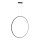 LED Kylpyhuoneen riippuvalaisin SATURNO LED/46W/230V halk. 80 cm IP44 antrasiitti