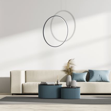 LED Kylpyhuoneen riippuvalaisin SATURNO LED/46W/230V halk. 80 cm IP44 antrasiitti