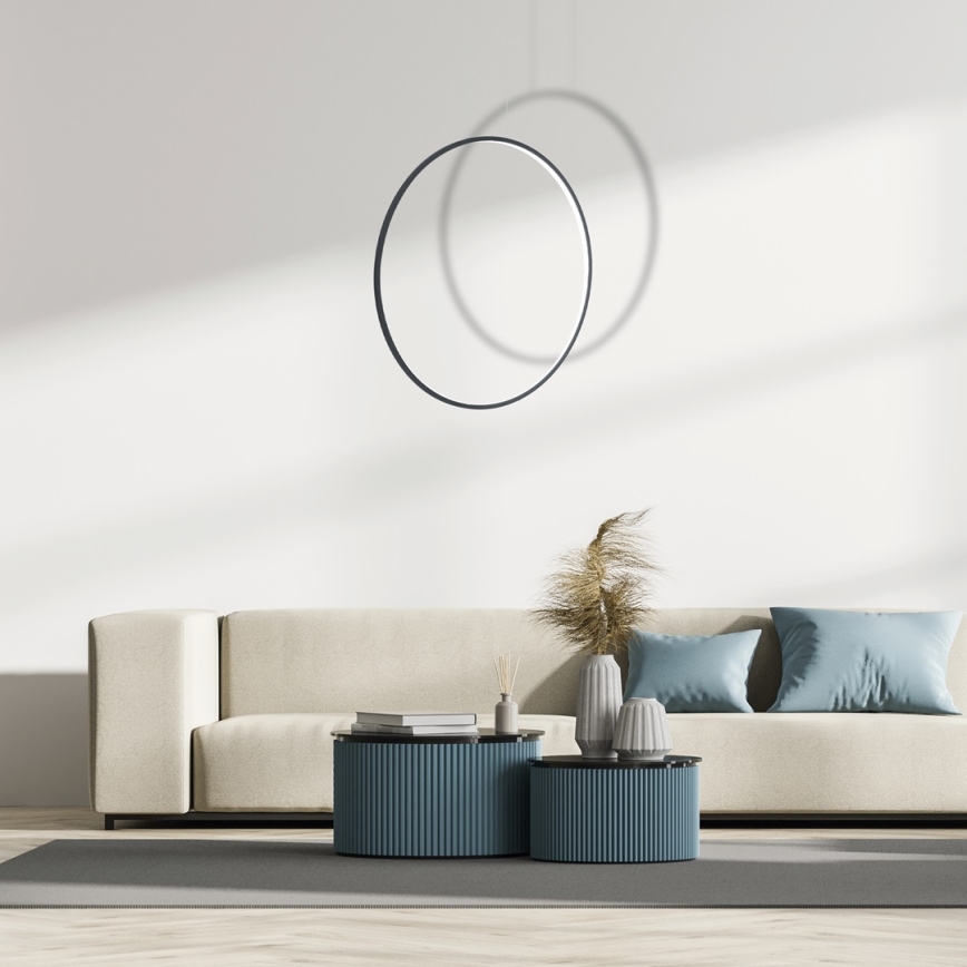 LED Kylpyhuoneen riippuvalaisin SATURNO LED/46W/230V halk. 80 cm IP44 antrasiitti