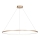 LED Kylpyhuoneen riippuvalaisin SATURNO LED/65W/230V halk. 120 cm IP44 kulta