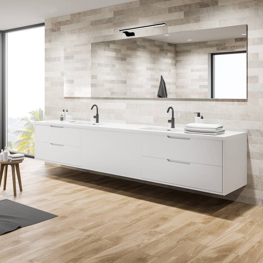 LED-kylpyhuoneen seinävalaisin SHINE LED/11W/230V 45 cm IP44 musta