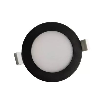 LED Kylpyhuoneen upotettava valo LED/7W/230V 4000K musta IP44
