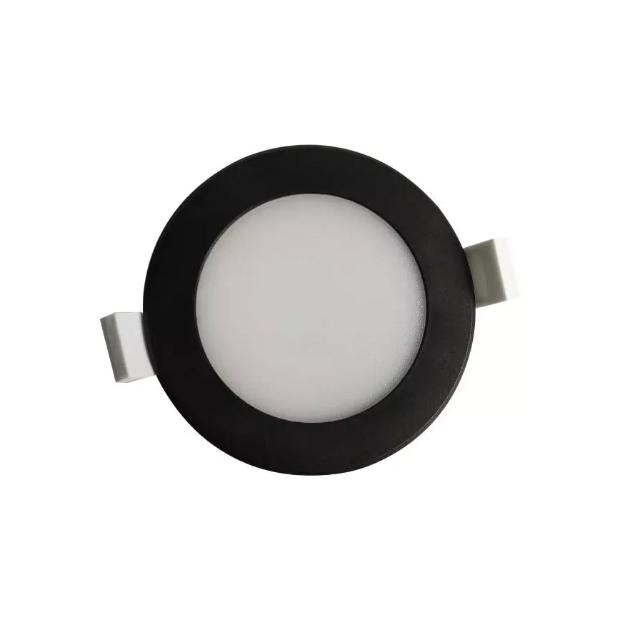 LED Kylpyhuoneen upotettava valo LED/7W/230V 4000K musta IP44