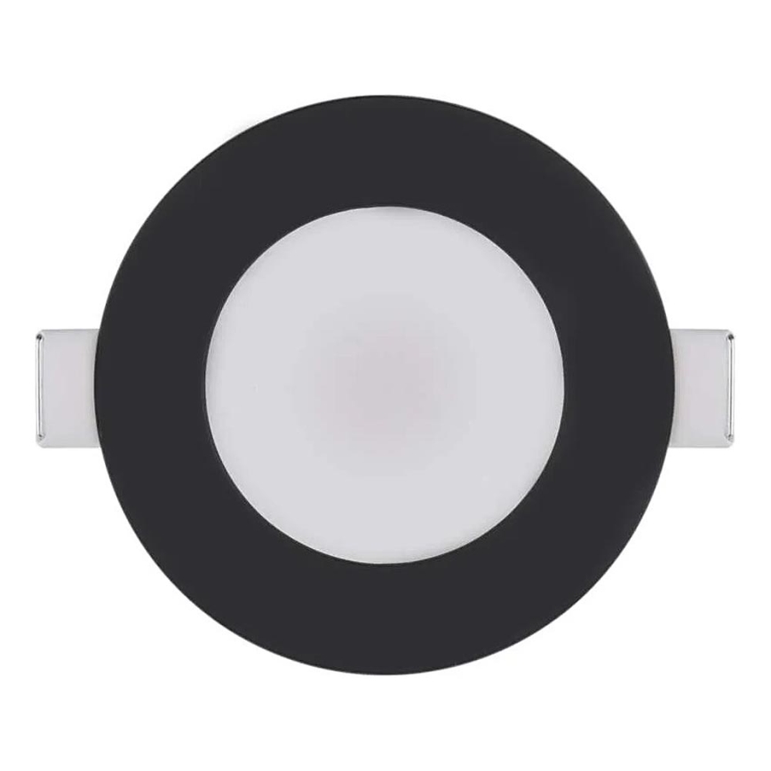 LED Kylpyhuoneen upotettava valo LORI LED/4,5W/230V IP65 2700/4000K halkaisija 8,5 cm musta