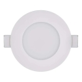 LED Kylpyhuoneen upotettava valo LORI LED/4,5W/230V IP65 2700/4000K halkaisija 8,5 cm valkoinen