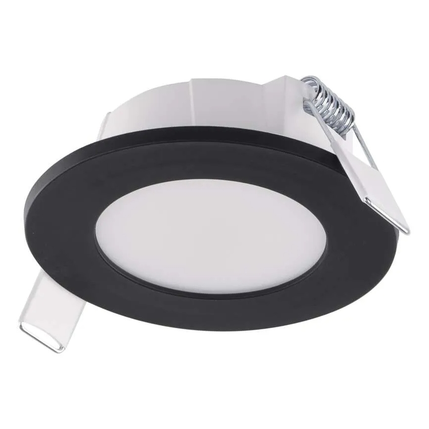 LED Kylpyhuoneen upotettava valo LORI LED/4,5W/230V IP65 2700/4000K halkaisija 8,5 cm musta