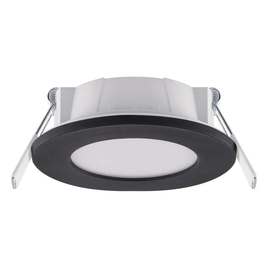 LED Kylpyhuoneen upotettava valo LORI LED/4,5W/230V IP65 2700/4000K halkaisija 8,5 cm musta