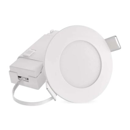 LED Kylpyhuoneen upotettava valo LORI LED/4,5W/230V IP65 2700/4000K halkaisija 8,5 cm valkoinen