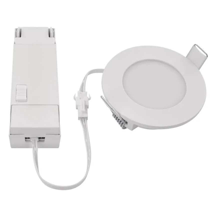 LED Kylpyhuoneen upotettava valo LORI LED/4,5W/230V IP65 2700/4000K halkaisija 8,5 cm valkoinen