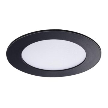 LED Kylpyhuoneen upotettava valo ROUNDA LED/6W/230V IP44 musta d. 12 cm