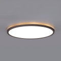 LED Kylpyhuoneen valaisin liike- ja hämärätunnistimella NIVERA LED/12W/230V IP54 3000/4000/6000K halkaisija 22,5 cm musta + kauko-ohjaus