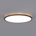 LED Kylpyhuoneen valaisin liike- ja hämärätunnistimella NIVERA LED/24W/230V IP54 3000/4000/6000K halkaisija 30 cm musta + kauko-ohjaus