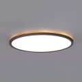 LED Kylpyhuoneen valaisin liike- ja hämärätunnistimella NIVERA LED/32W/230V IP54 3000/4000/6000K halkaisija 42 cm musta + kauko-ohjaus