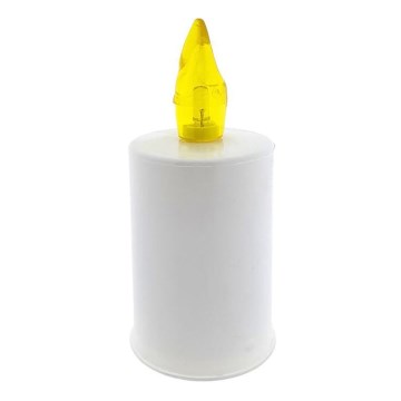 LED Kynttilä LED/2xAA lämpimänvalkoinen 10,8 cm valkoinen